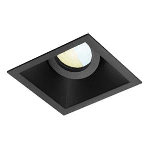 RTM Lighting Inbouwspot Ismail Met Philips Hue White Ambiance - Spot - Zwart - Vierkant Verdiepte Spot - Voor Bin