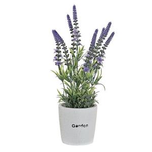 Items Lavendel Bloemen Kunstplant In Bloempot - 10 X 36 Cm