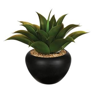 Künstliche Aloe vera Keramiktopf - H37 cm Atmosphera Grün