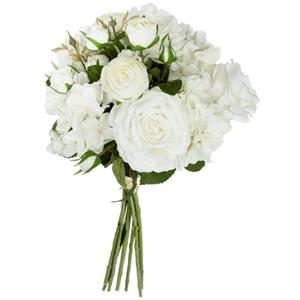 Strauß mit 18 künstlichen Blumen - H50 cm - Atmosphera - Weiß