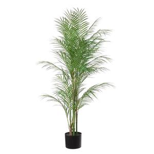 Louis maes Palm Kunstplant - Goudpalm - Kunststof - 90 Cm
