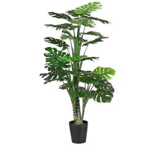 Mica Decorations Monstera In Plastic Pot Maat In Cm: 160 X 80 - Groen