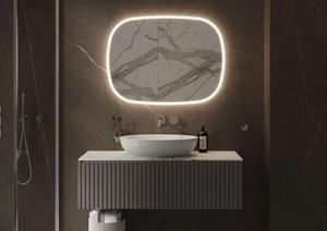 Martens Design Parijs spiegel met LED verlichting, spiegelverwarming en sensor 80x80cm