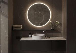 Martens Design Porto spiegel met LED verlichting, spiegelverwarming en touchbediening 60cm