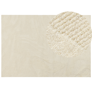 BELIANI Vloerkleed wol beige 160 x 230 cm SASNAK