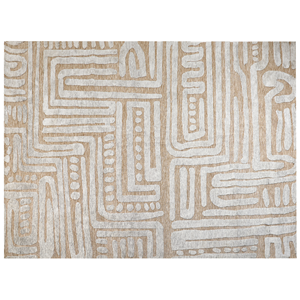 BELIANI Vloerkleed polyester beige/grijs 300 x 400 cm