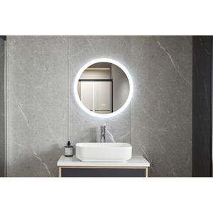 Bella Mirror  Spiegel Rond 80 Cm Frameloos, Inbouw Led Verlichting En Anti Condens