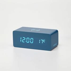 Piuforty X-Rover digitale wekker met lader voor smartphone blauw