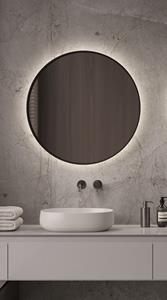Martens Design Miami Beach spiegel met LED verlichting, spiegelverwarming en touch bediening 60cm mat zwart