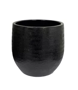 HS Potterie Pot tokio d28h26cm gl. zwart