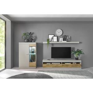 INOSIGN Wandmeubel SCARA trendy kleur met applicatie tineiken decor, met soft-closefunctie (3 stuks)