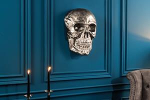 Invicta Interior Muursculptuur Skull 40cm Zilver/ 38383