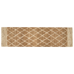 BELIANI Vloerkleed jute beige 80 x 300 cm ZORAVA