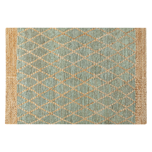 BELIANI Vloerkleed jute groen/beige 160 x 230 cm TELLIKAYA