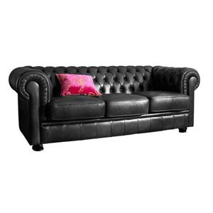 Max Winzer Chesterfield-Sofa "Kent", 3-Sitzer mit edler Knopfheftung, Breite 205 cm