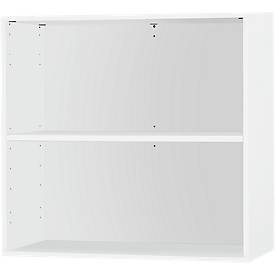 Schäfer Shop Select Anstell-/Aufsatzregal, 2 OH & 1 Fachboden, B 800 x T 420 x H 726 mm, weiß