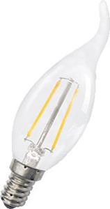 Bailey BAIL led-lamp, wit, voet E14, 2W, temp 2700K, uitv glas/afd hldr