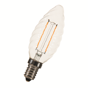 Bailey BAIL led-lamp, wit, voet E14, 2W, temp 2200K, uitv glas/afd hldr