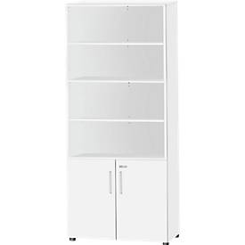 Schäfer Shop Select Schäfer Shop  Select SET UP combi-boekenkast, 6 OH, B 800 x D 420 x H 2196 mm, wit/wit