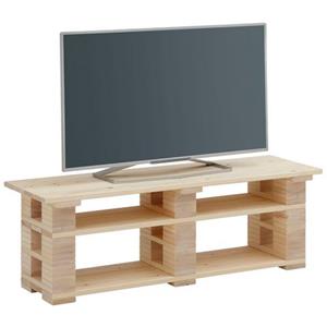 Home affaire Tv-meubel Pinus in het trendy palletdesign