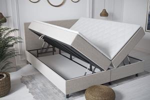 Adore Opberg Boxspring Beige 140x210