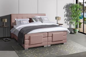 Adore Elektrische Boxspring Nauplion - Complete set Oud Roze 90 x 200 cm