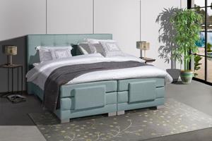 Adore Elektrische Boxspring Nauplion - Complete set Blauw 90 x 200 cm