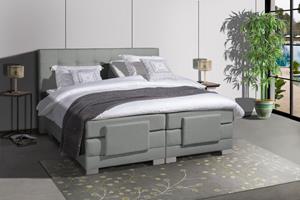 Adore Elektrische Boxspring Nauplion - Complete set Grijs 90 x 200 cm