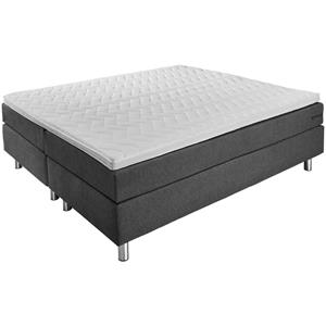 ERWIN M. Boxspringbed Premium Meubelstof, zonder hoofdbord; 180x200x69 cm (BxLxH); antraciet; hard