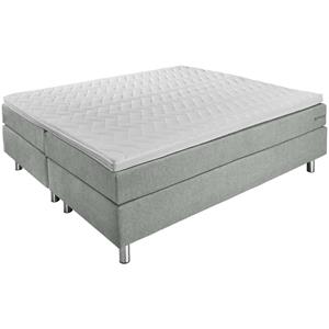 ERWIN M. Boxspringbed Premium Meubelstof, zonder hoofdbord; 180x200x69 cm (BxLxH); grijs; hard