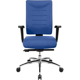 Schäfer Shop Select Bürostuhl SSI PROLINE P3+, Synchronmechanik, ohne Armlehnen, Lendenwirbelstütze, 3D-Sitzgelenk, blau