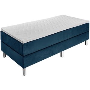 ERWIN M. Hotelbed Standard Velours, zonder hoofdbord; 100x200x58 cm (BxLxH); donkerblauw; medium