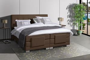 Adore Elektrische Boxspring Nauplion - Complete set Bruin 140 x 200 cm