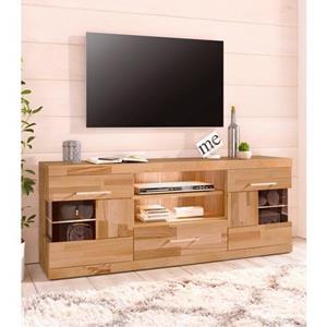 Home affaire Woltra Tv-meubel Ribe Breedte 140 cm met 1 lade en 2 deuren met glasinzet