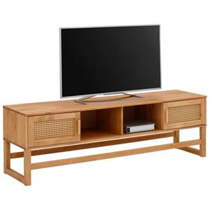 Home affaire Tv-meubel Rotan vlechtwerk op de deurfronten, van massief hout, twee kleurvarianten
