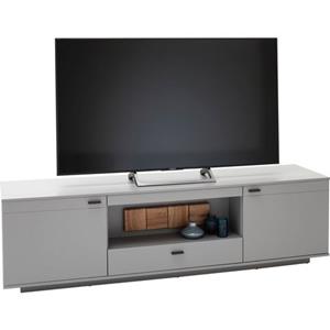 MCA furniture Lowboard "Zadar", TV Schrank für TV bis 80 Zoll, Arktis Grau, wahlweise mit Beleuchtung