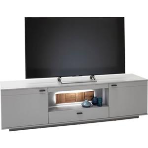 MCA furniture Tv-meubel Zadar Tv-kast voor tv tot 80 inch, Noordpool-grijs, naar keuze met verlichting