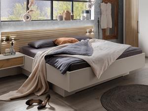 TotaalBED Ledikant Leon met lamellen in bianco eiken en nachtkastjes optie | 140x200 |  2-persoons bed