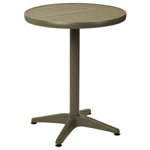 Vega Aluminium tafel Malvena rond; 72x60 cm (HxØ); olijf; rond