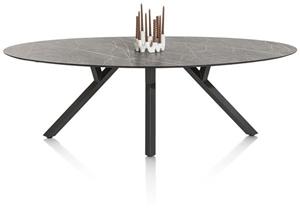 Minato eetkamertafel - ellips - 240x110cm - lichtgrijs