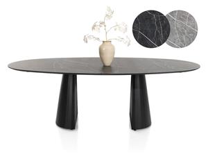 Arabax eetkamertafel - ellips - 240 x 120 cm - lichtgrijs