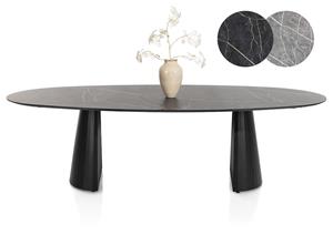 Arabax eetkamertafel - ellips - 270 x 120 cm - lichtgrijs