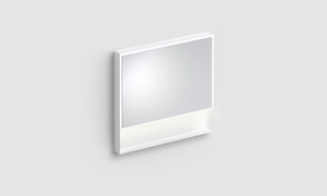 Clou Look at Me spiegel met LED-verlichting 90x80cm wit mat