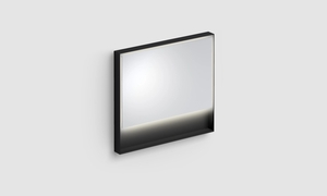 Clou Look at Me spiegel met LED-verlichting 90x80cm zwart mat