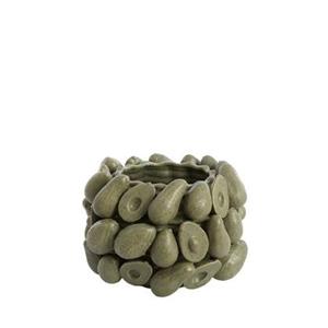 Light & Living Light&living Vaas deco Ã31,5x23 cm AVOCADO keramiek olijf groen