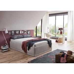 Westfalia Schlafkomfort Polsterbett "Texel", Standardhöhe mit Zierkissen, Bettkasten bei Ausführung mit Matratze