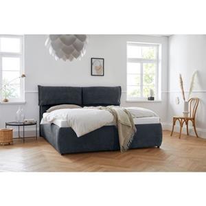 andas Gestoffeerd bed Jenson als bedframe of met 3 matrassoorten en hardheden