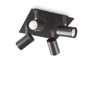 Ideal Lux  Spot - Plafondlamp - Metaal - Gu10 - Zwart