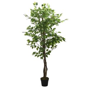 Bonnevie - Ficusbaum Künstlich 378 Blätter 80 cm Grün vidaXL263404