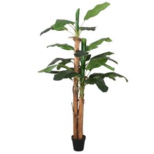 bonnevie Bananenbaum Künstlich 9 Blätter 120 cm Grün vidaXL367024